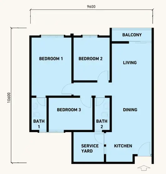 Type B floor layout