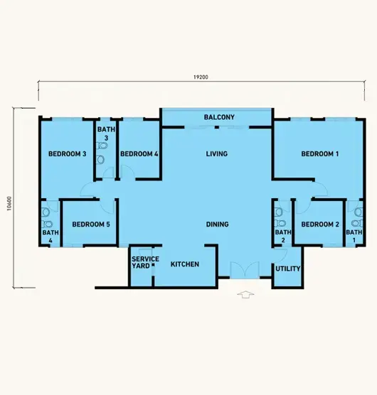 Type E floor layout